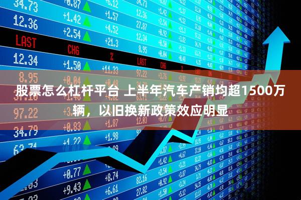 股票怎么杠杆平台 上半年汽车产销均超1500万辆，以旧换新政策效应明显